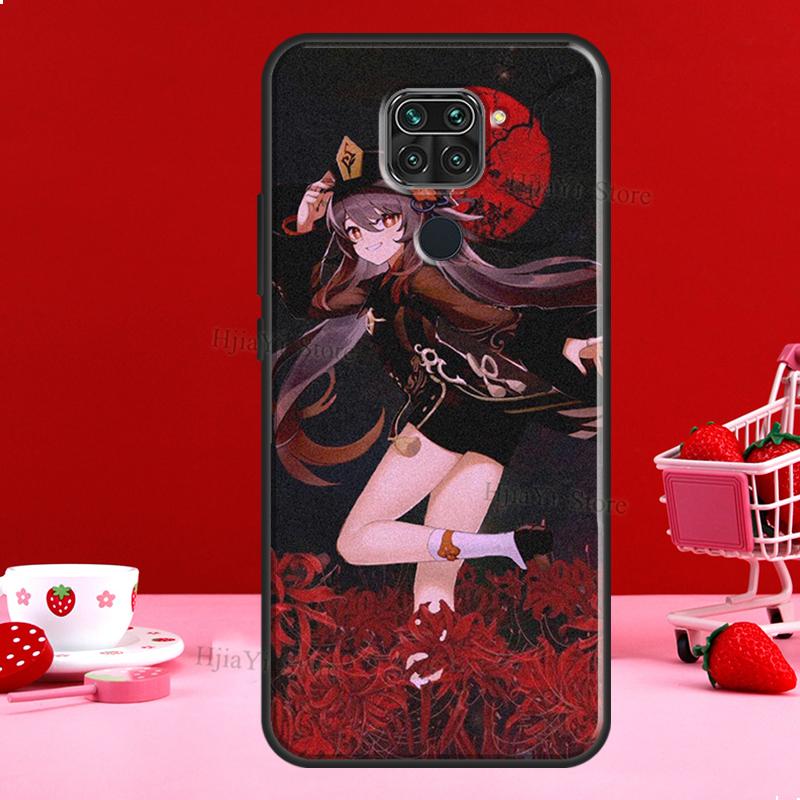 Hu Tao Genshin Impact Case For Xiaomi Redmi Note 11 10 9 8 12 Pro Plus 12S 11S 10S Cover For Redmi 12C 10C 10A 9C