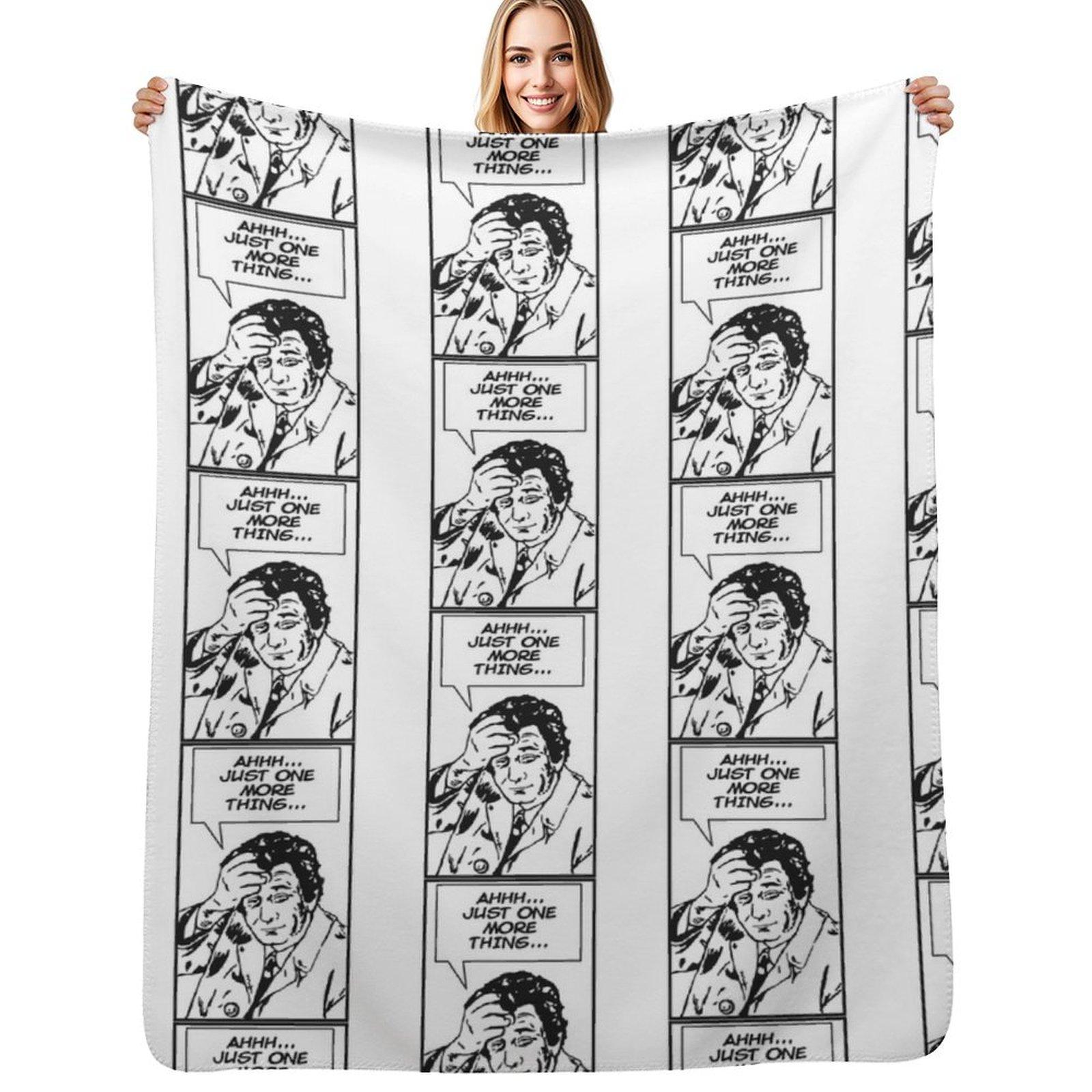 Ah, Just One More Thing! Throw Blanket Stain Resistant Cozy Warm Blanket Size: 75*100cm, Weight: 230 GSM
