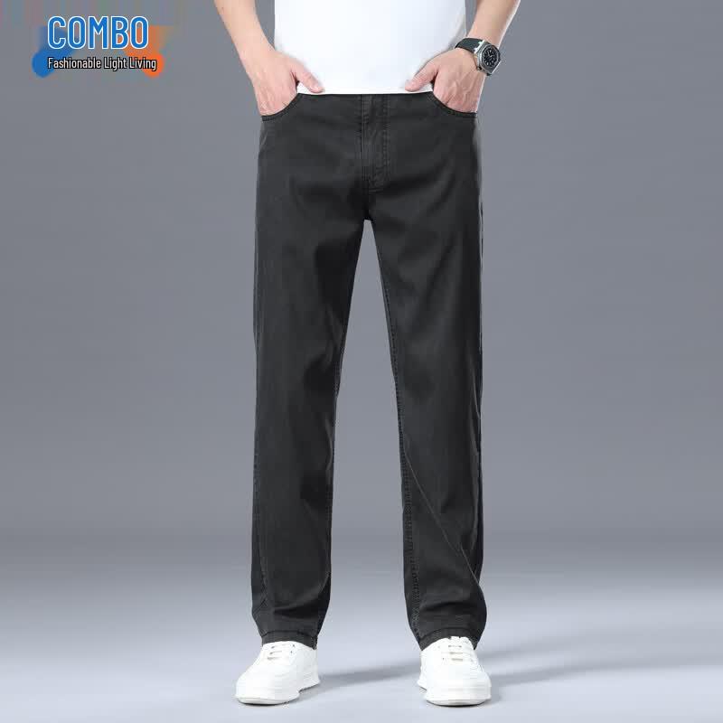 Men s Ice-Feel Soft Straight-Leg Casual Pants 30