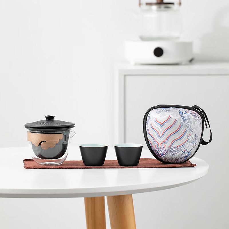 Portable Forbidden City Style Kung Fu Tea Set