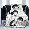 Akane Tendo Ranma 1/2 Blanket Flannel Textile Decor   Multifunction Warm Throw Blankets for Sofa Bedroom Plush Thin Quilt