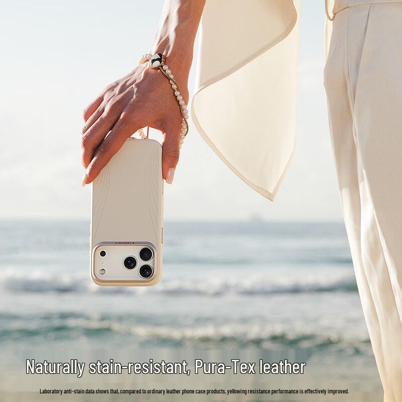 Juese Cold Porcelain Camera Button Leather Phone Case for iPhone 17 Series