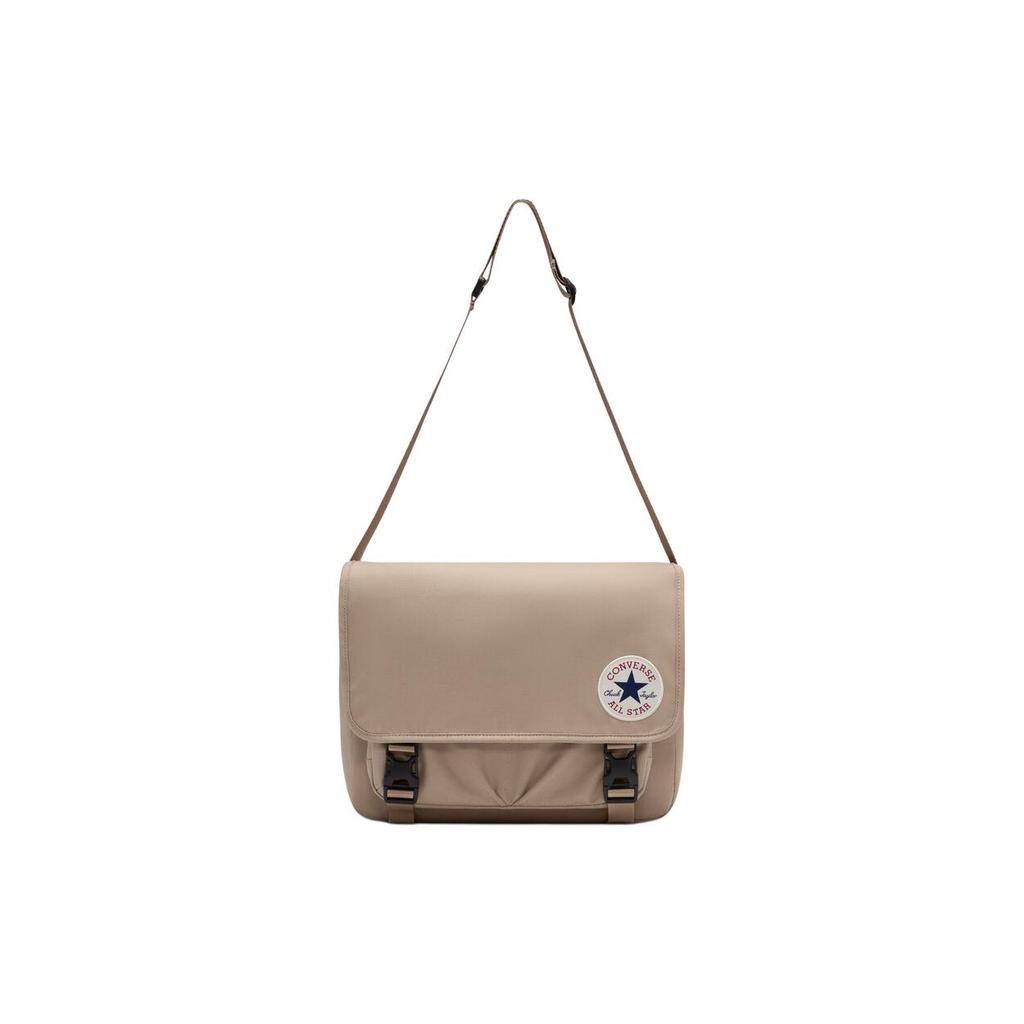 New Converse Polyester Messenger Bag, Shoulder Bag, Crossbody Bag Regular Unisex Vintage Brown 10026011-A03