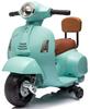 Ride-on Toy for Child Vespa Scooter Battery-Powered With Backrest Turquoise