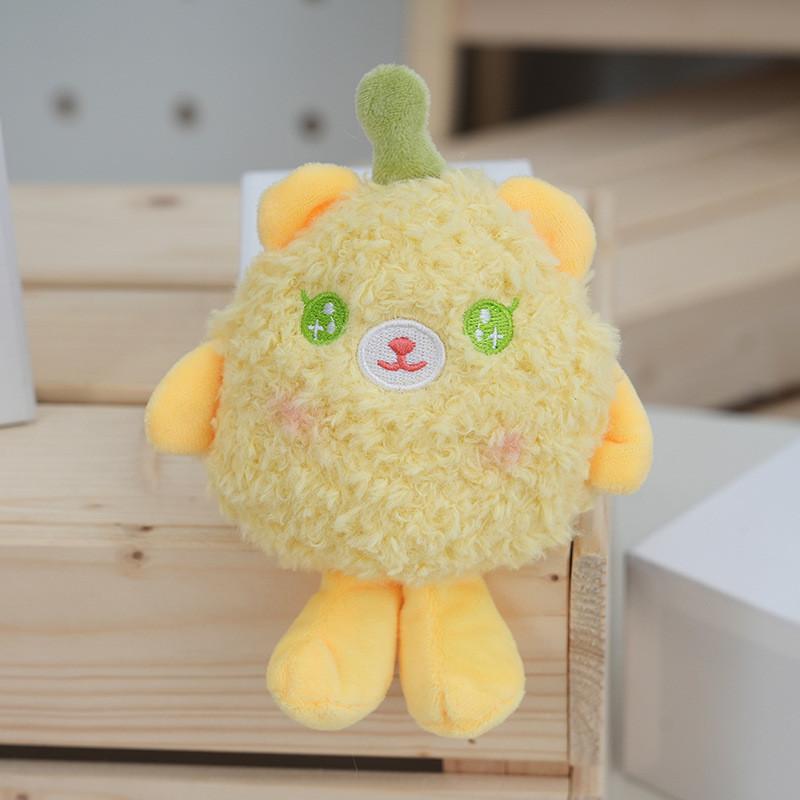 Fluffy Plush Cartoon Keychain Backpack Charm Cute Key Ring For Girls And Kids