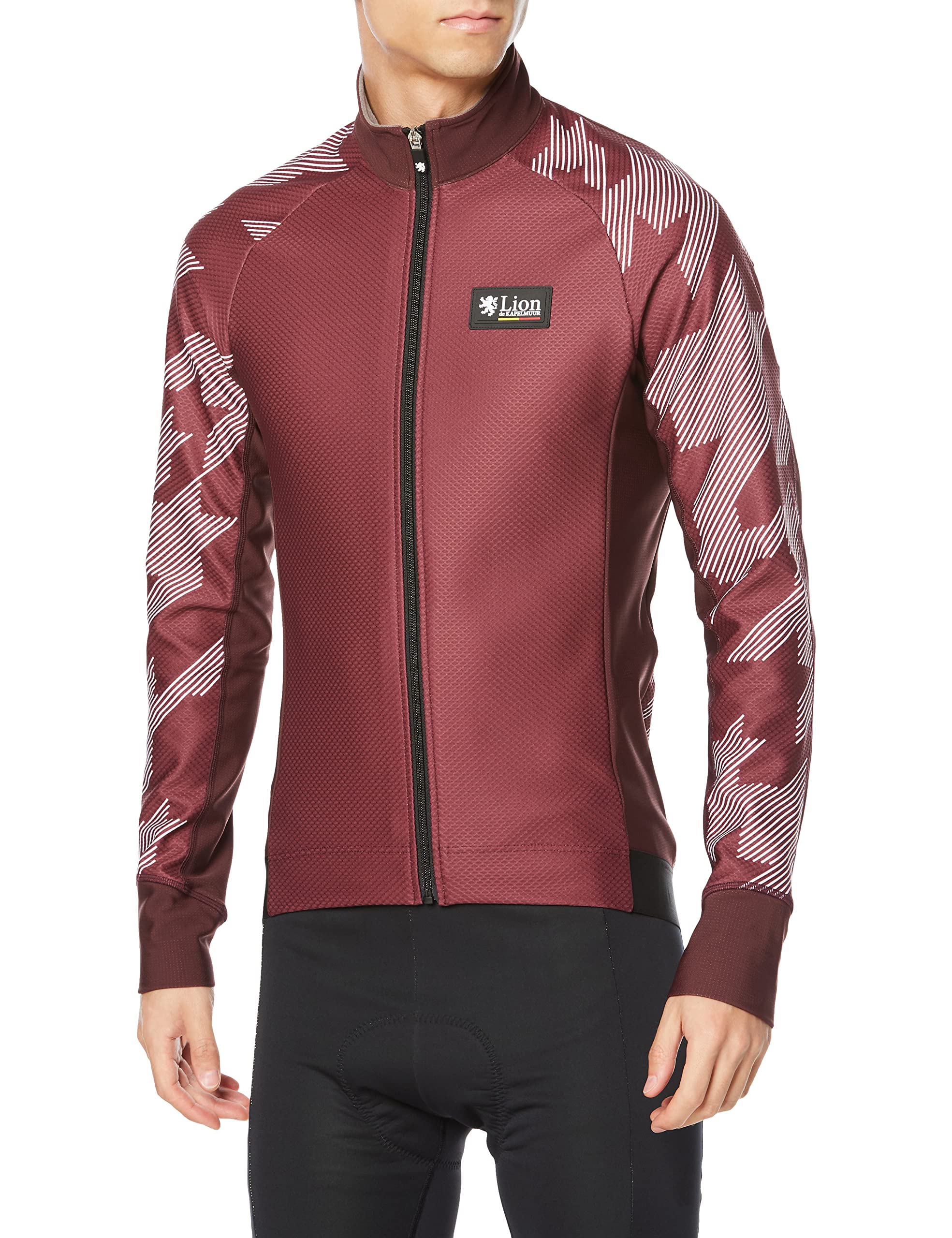 

Lion de Capelmuur Competition Jacket EVO4 Oblique Maroon XL Cycling Jacket for Fall/Winter (5°C-15°C)