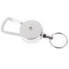 1Pc Retractable Pull Key Ring Chain Clip Carabiner Holder Recoil Extends