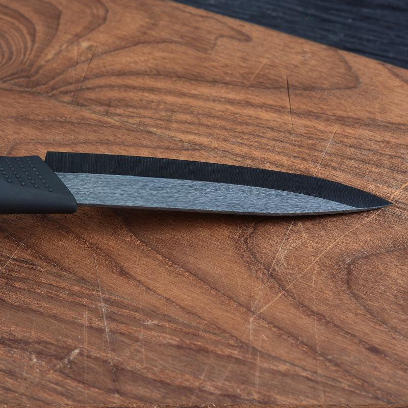Ceramic Fruit Knife for Kitchen 4 Inch Chef Knife with Sheath Utility Slicing Cooking Tool for Vegetable Rustproof Zirconi