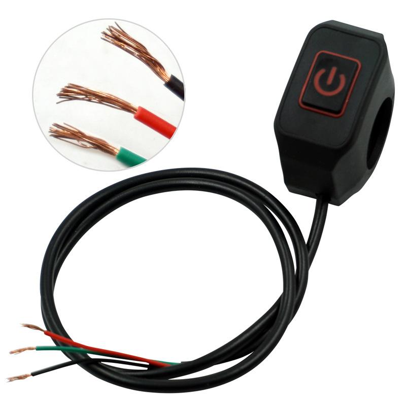 Motorcycle Switch Headlight Horn Modified 22mm ON/OFF Motorcycles Switch Push Button Connector Moto Parts Equipments Accessories