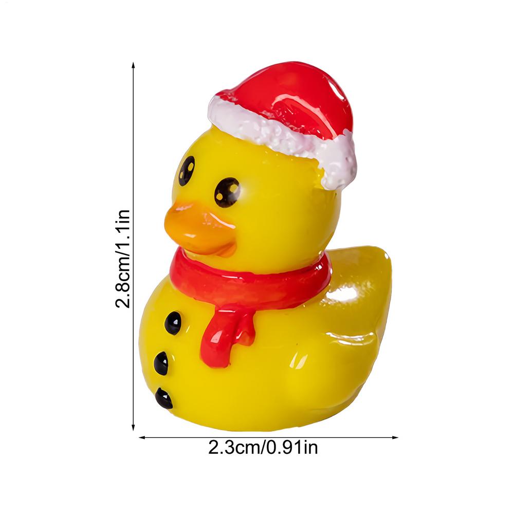 

Little Ducks Christmas Miniature Duck Figurines Animals Figures Xmas Holiday Party Favors Mini Landscape Dollhouse Decoration