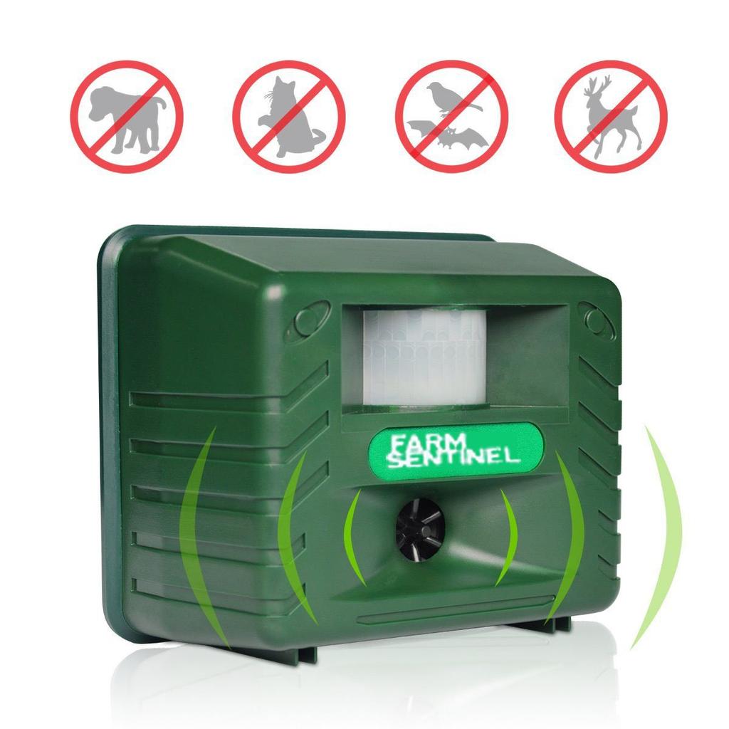 Sumeber Animal Pest Animal Guard Ultrasonic Pest Control Device Repels Animals with Ultrasonic Waves and Automatic Operation with Infrared Sensor