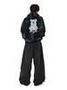 Openyard(Oy) Dirty Spray Melting Dolly Hoodie Zip Up - Black