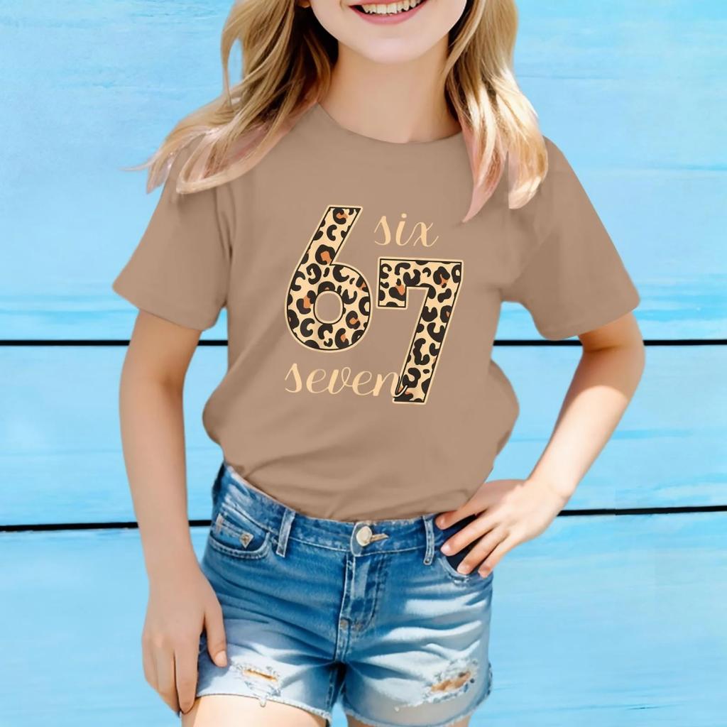 Fashion for Kids Girls Top Fashion Casual Children's Loose Comfortable Tee Clothing