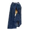2024 Autumn Women's American Style Colorful Bow Wide-Leg Jeans