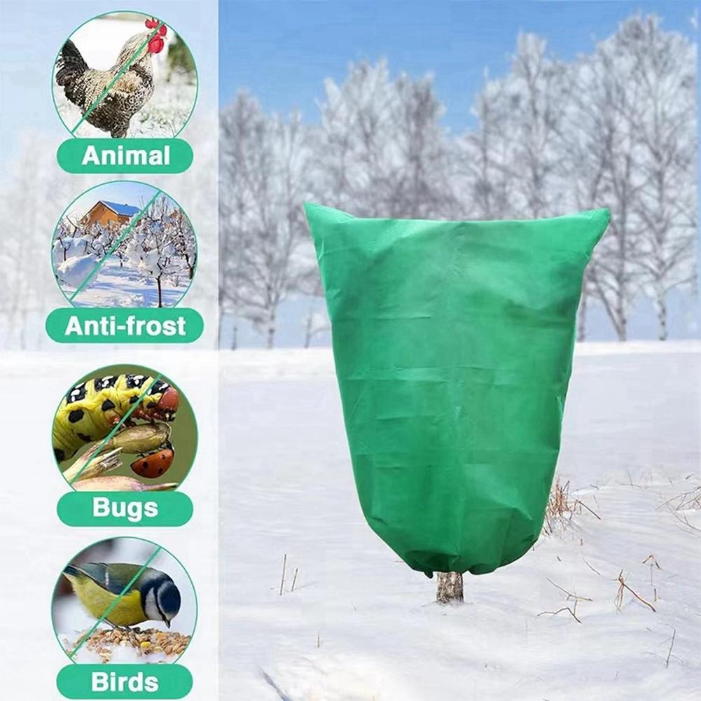 2pcs Plant Non-Woven Fabric Protective Cover Frost Freeze Protection Cover