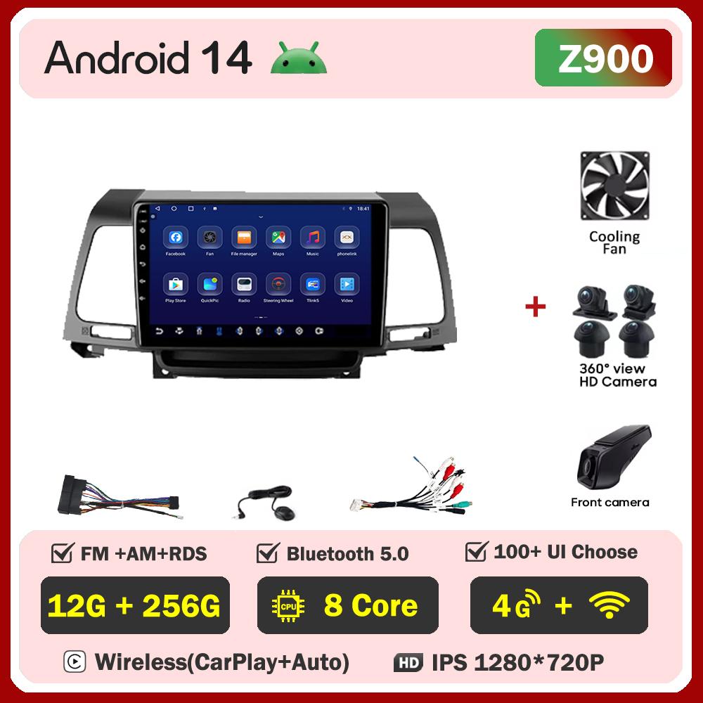 Car Multimedia Player For kia Opirus GH 2006 -2011 Car Radio Player Touch Screen Wireless Android 14 Intelligent System 5G Wifi