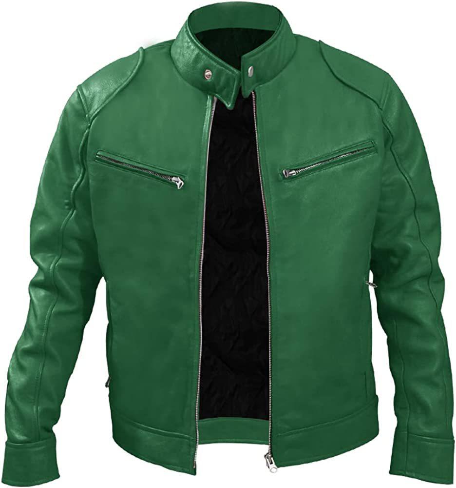 Spot men's cardigan popular PU coat zipper leather jacket leather jacket men's coat
