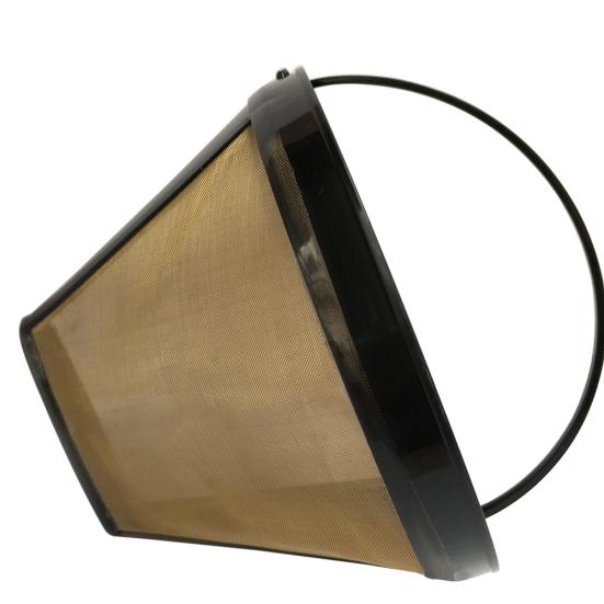 Stainless Steel Coffee Maker Filter Reusable Pour Over Dripper Non-slip Strainer