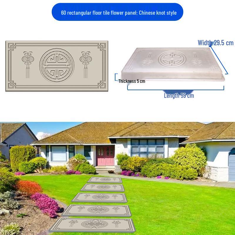 Garden Cement Tile Mold for Outdoor Stepping Stones