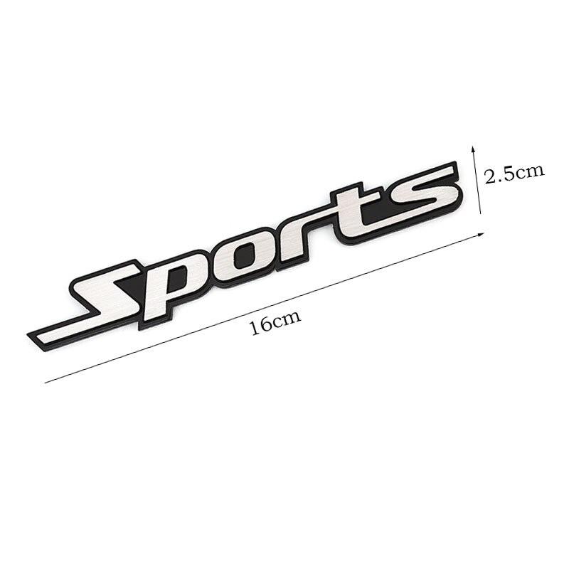 Kovové sportovní logo samolepky na auto emblém odznak obtisky