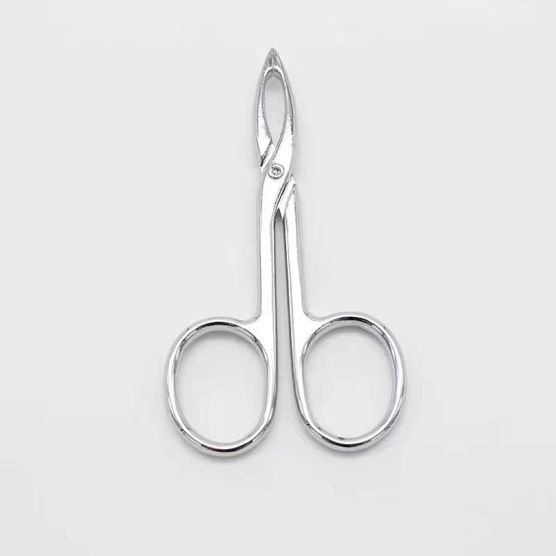 Men's Stainless Steel Tweezers: Straight & Curved Head for Beard and Eyebrow Plucking, Fine Hair Precision Clip, Available Now.