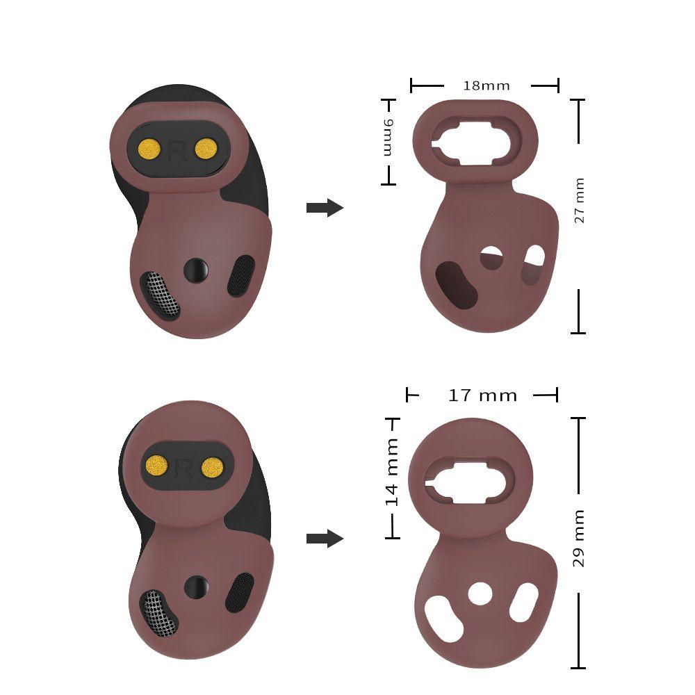 8 Pairs Soft Silicone Earbuds Cover Eartips Ear Cap Earplugs Earhook for SAMSUNG Galaxy Buds live Bluetooth Earphones Headphones