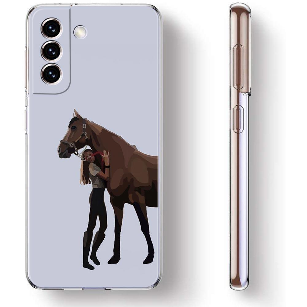 Competition Equestrian Horse Phone Case For Samsung Galaxy S25 S24 Plus S23 FE S22 S21 S20 Ultra 5G S10 S10E Soft Clear Cover