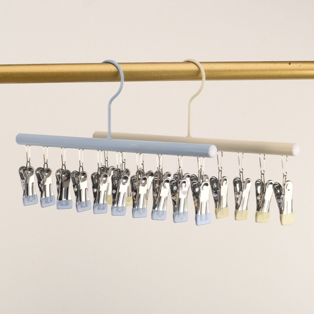 10 Clip Clothes Hanger Non-marking Clothes Drying Rack New Sock Clip