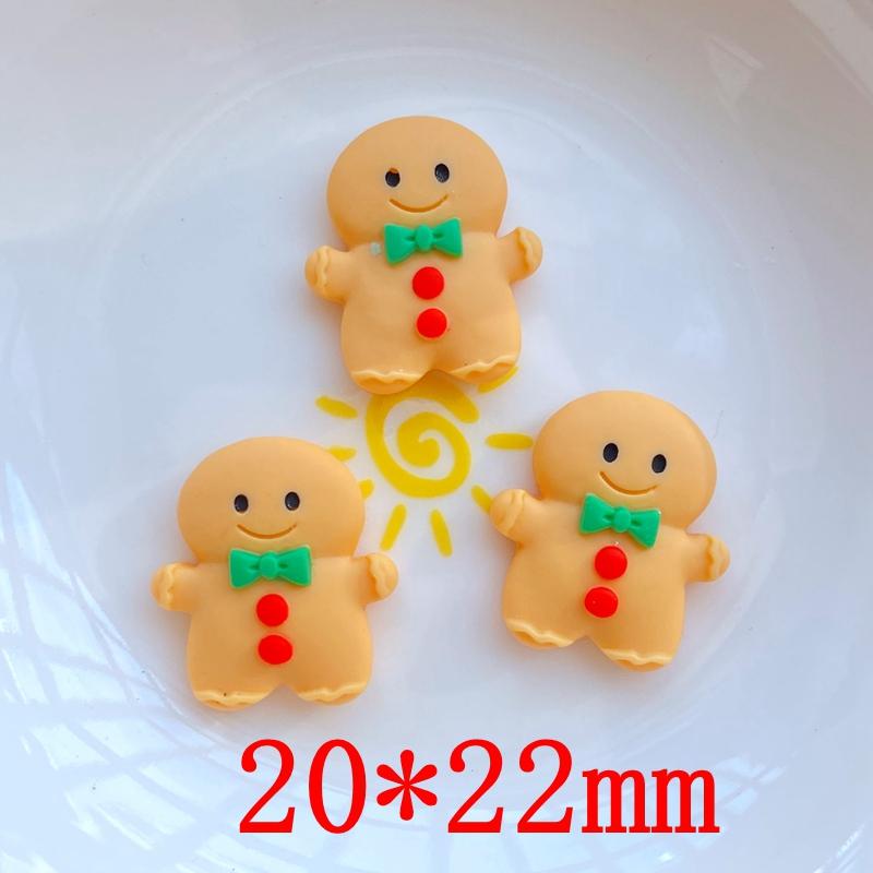 12 Stück Neue Süße Cartoon-Weihnachtsserie Flache Rückseite Harz-Cabochons Scrapbooking DIY Schmuck Handwerk Dekoration Zubehör