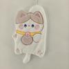 Cartoon Lucky Cat Coral Fleece Hand Towel for Kids - Thick & Hanging Type for Kitchen/Bathroom