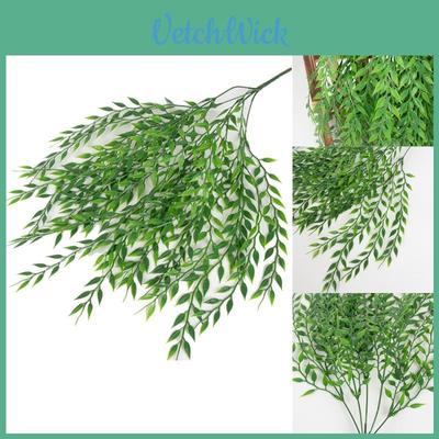52 Cm Artificial Weeping Willow Hanging Green Ivy Vines For Elegant Home Decor