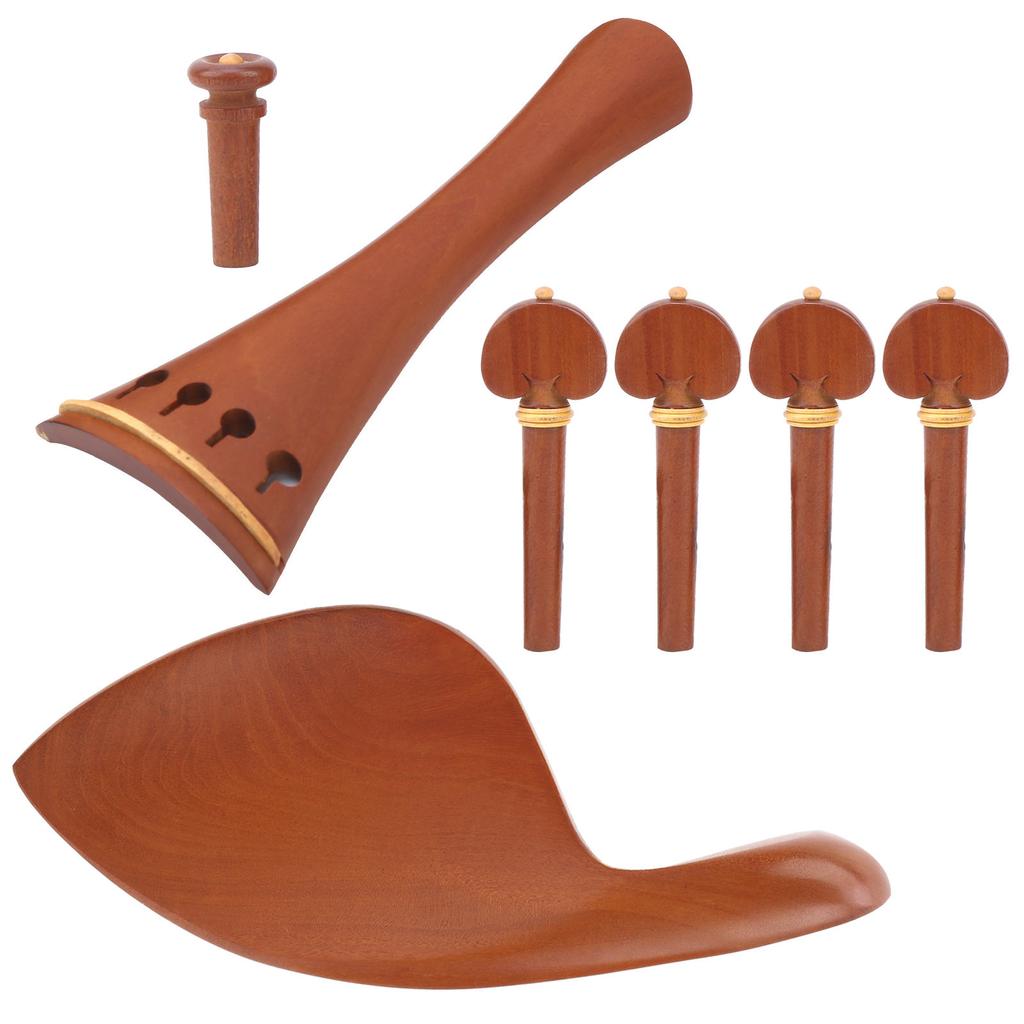 Geigenteile mit Kinnhalter Endstift Saitenhalter Holz Wirbel 44 Beschlagsatz Ersatz