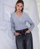 ROSEFRANTZ Lace Line Wrap Long Sleeve [Gray]