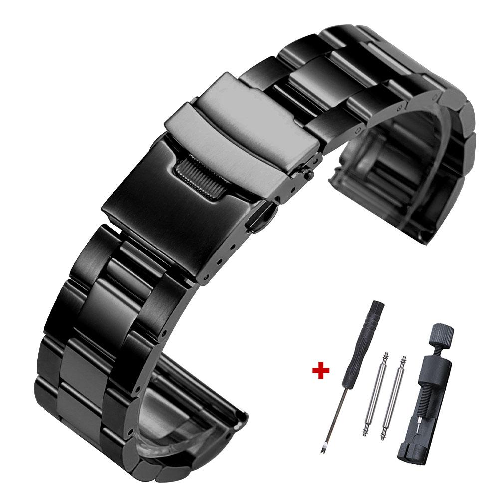 Solid Stainless Steel Strap 20/22/24/26/28mm Band for Seiko Watch Bracelets for Jubilee for Oyster Belt Men's Watch Accessories