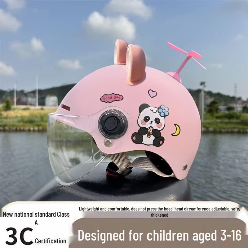 Ultra-Light Breathable Kids' 3C Electric Vehicle Helmet with Sun Protection, for Boys & Girls