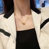 D-letter Necklace Female Niche Design Simple Online Celebrity Temperament Light Luxury Necklace Pendant Clavicle Chain Does Not Fade.