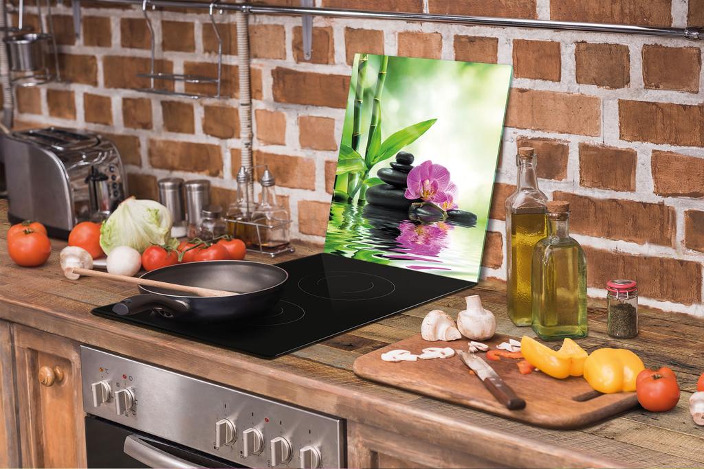 SZKLANA DESKA DO KROJENIA 45x52 ORCHIDEA