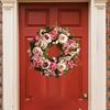 Autumn Wreath Floral Accessory Reusable Ornament Decor for Home Artificial Indoor Outdoor