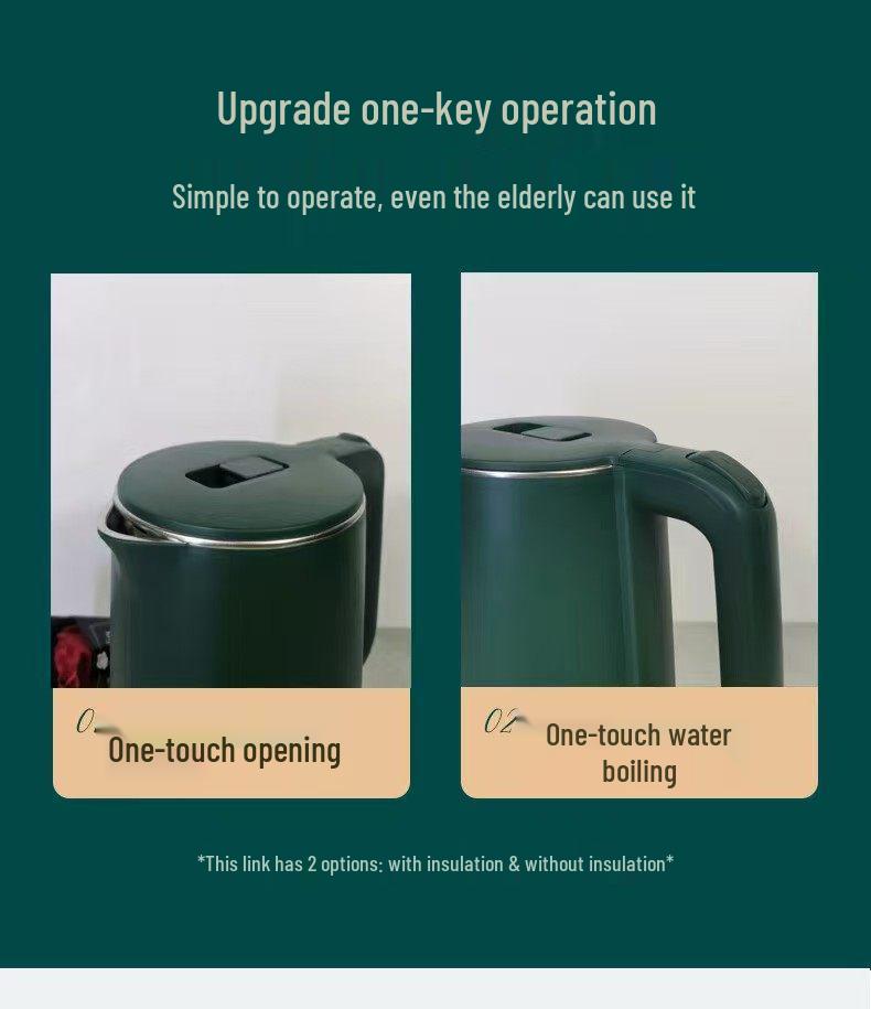 Wanlida Electric Kettle: Large Capacity, Anti-Scald, Auto Power-Off for Home and Hotel Use