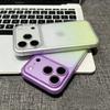 Gradient Ultra Thin Matte Translucent Phone Case For 17 16 15 14 Plus 13 12 Pro Max 11 Hit Color Soft Silicone TPU Cover