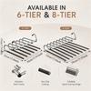 Stainless Steel Multi Tier Trouser Hanger Space Saving Closet Storage Rack 6 or 8 Layers Organize Jeans Casual Trousers Neatly