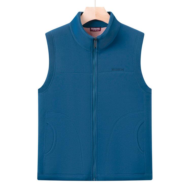 Middle-aged and Elderly Mothers Wear Vests In Winter Warm Vests and Fashionable Mothers Wear Half Turtleneck Tops for Elderly People In Winter