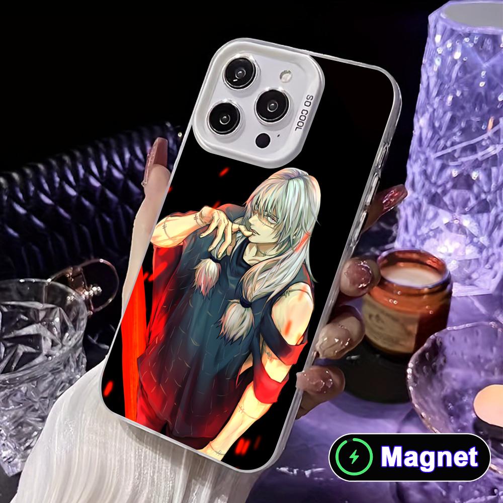 

Чехол для телефона JJK Махито для iPhone 17 16 15 14 13 12 11 X XR XS Air Pro Max Plus Цветной Серебристый Чехол MagSafe iPhone17 Pro Max