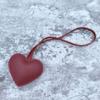 Car Keyring Heart Keychain PU Leather Bag Pendant Multi-color PU Leather Hanger  Women