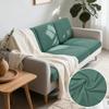 Jacquard Woven Fabric Pure Couch Fitted Covers Polar Thermal Fleece Fabric Form Fitting Sofa Seat Covers Detachable Couch Protector Furniture Cover