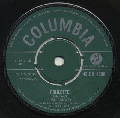 7inch Record RUSS CONWAY - Roulette 45DB4298 Columbia 1959 UK Pop Used