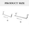 Towel Bar with Hook for Home Bathroom Kitchen,Stainless Steel Towel Hanger Over Cabinet Towel Rack Storage Organizer
