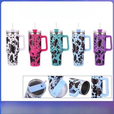 Milk Ice Bully Car Cup Portable Car Handle Beer Large Capacity Outdoor Cup with Straw