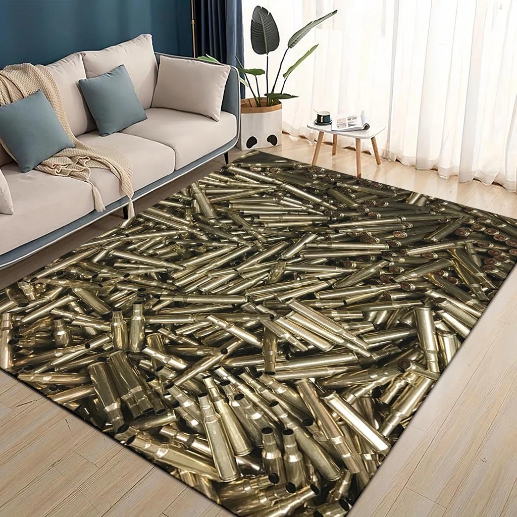 27 Arten Coole Verschiedene Arten von Pistolenkugeln Teppich für Wohnzimmer Schlafzimmer Haus Sofadekoration, Kinder Spielen Rutschfeste Bodenmatte
