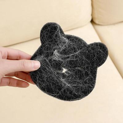 Yousheng 2Pcs Pet Hair Remover Laundry Reusable Lint Remover Sponge Cartoon Bear Shape Hair Sticking Rolling Lint Catcher